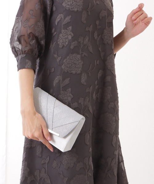 Lace Ladies（レースレディース）の「メタリックバー付き スクエア タック クラッチ バッグ（クラッチバッグ・レディース・ブラック/ゴールド/シルバー・FREE）」の11枚目の写真