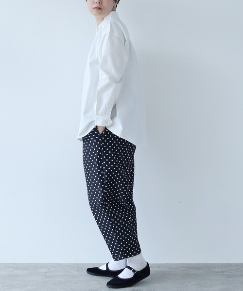 新品 bulle de savon オックス コック長袖ブラウス ビュルデサボン △オックス コック長袖ブラウス Basic color（シャツ/ブラウス