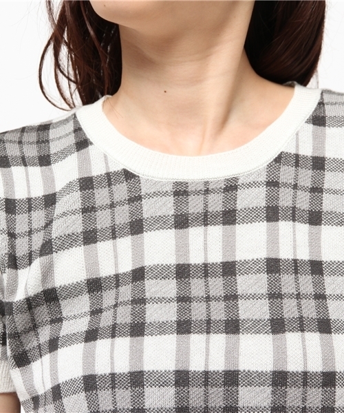 WEGO(ウィゴー)の「WEGO/レースアップケーブルニット(ニット/セーター・レディース・ダークグリーン/ホワイト/ホワイト系その他・FREE)」の10枚目の写真