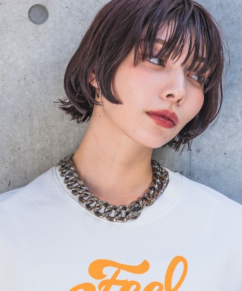 PAGEBOY（ページボーイ）の「BIGチェーンチョーカーネックレス（ネックレス・レディース・シルバー/ブラック・FREE）」の3枚目の写真