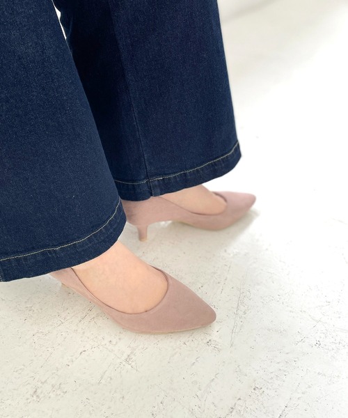 ROPE' PICNIC(ロペピクニック)の「リサイクルフェイクスエードプレーンパンプス(パンプス・レディース・ピンク系その他2/ブラック/ベージュ・24.0cm/23.0cm/23.5cm/24.5cm)」の3枚目の写真