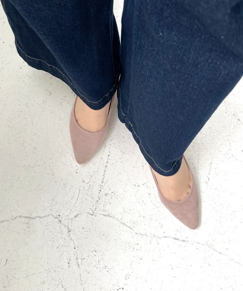 ROPE' PICNIC(ロペピクニック)の「リサイクルフェイクスエードプレーンパンプス(パンプス・レディース・ピンク系その他2/ブラック/ベージュ・24.0cm/23.0cm/23.5cm/24.5cm)」の16枚目の写真