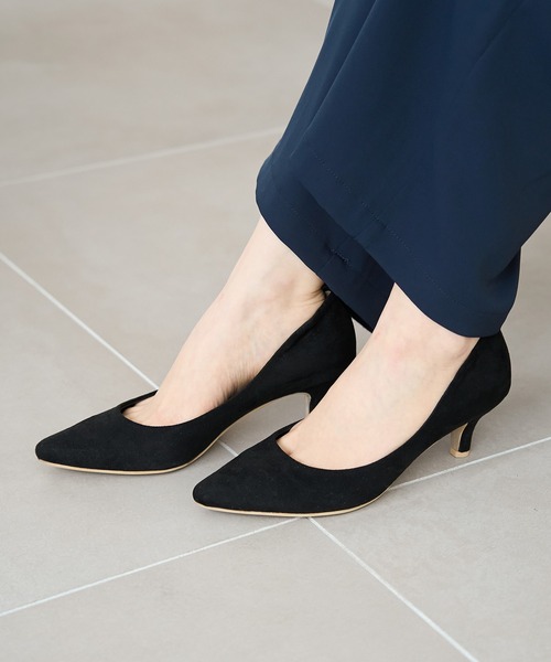 ROPE' PICNIC(ロペピクニック)の「リサイクルフェイクスエードプレーンパンプス(パンプス・レディース・ピンク系その他2/ブラック/ベージュ・24.0cm/23.0cm/23.5cm/24.5cm)」の19枚目の写真