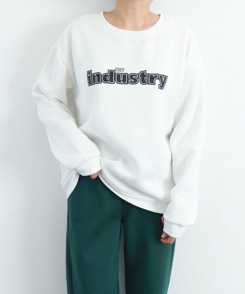 Miniministore(ミニミニストア)の「裏起毛スウェット トレーナー レディース(スウェット・レディース・ホワイト/ブラック・FREE)」の6枚目の写真