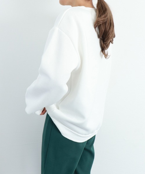 Miniministore(ミニミニストア)の「裏起毛スウェット トレーナー レディース(スウェット・レディース・ホワイト/ブラック・FREE)」の9枚目の写真