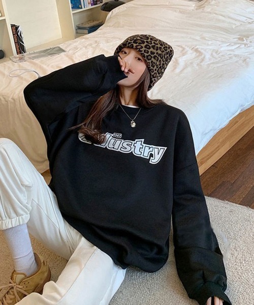 Miniministore(ミニミニストア)の「裏起毛スウェット トレーナー レディース(スウェット・レディース・ホワイト/ブラック・FREE)」の10枚目の写真