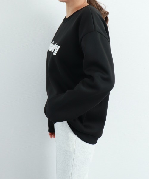 Miniministore(ミニミニストア)の「裏起毛スウェット トレーナー レディース(スウェット・レディース・ホワイト/ブラック・FREE)」の14枚目の写真