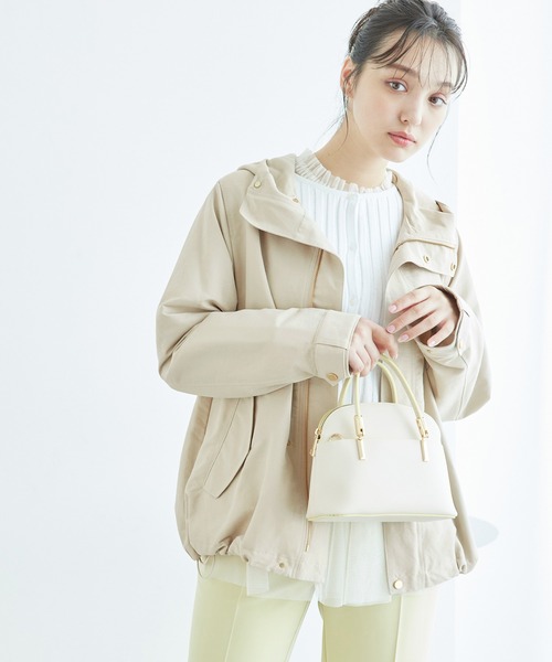 ROPE' PICNIC（ロペピクニック）の「撥水・花粉ガードマウンテンパーカー（マウンテンパーカー・レディース・チャコールグレー/ベージュ/オフホワイト/カーキ・38/40）」の11枚目の写真