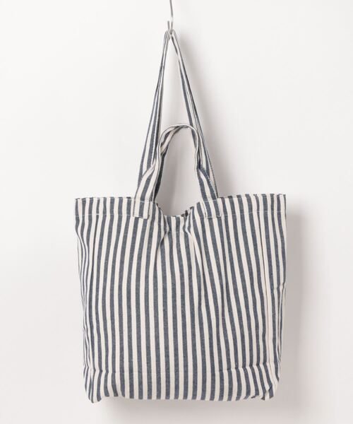TONE SELECT GOODS（トーンセレクトグッズ）の「【urge select】《大容量》ストライプ デザイン ビッグトートバッグ【2way/A4サイズ収納可能】（トートバッグ・レディース・ピンク/グリーン/ネイビー/ブラック・FREE）」の13枚目の写真