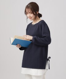 ◆【体型カバー】Aライン フェイクレイヤード トップス