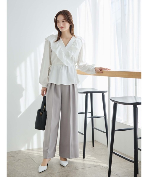 fifth（フィフス）の「フリルカシュクールデザインブラウス