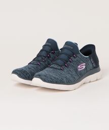 【SKECHERS】スケッチャーズ SLIP-INS:SUMMITS-DUZZLING HAZE(スリップインズ:サミッツ- ダズリング ヘイズ)149937W バンジーレーススニーカー ワイドフィット