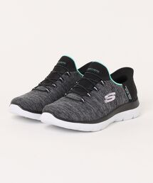 【SKECHERS】スケッチャーズ SLIP-INS:SUMMITS-DUZZLING HAZE(スリップインズ:サミッツ- ダズリング ヘイズ)149937W バンジーレーススニーカー ワイドフィット