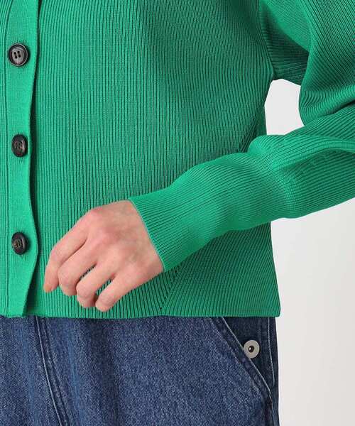 THE SHOP TK （ザ ショップ ティーケー ）の「◆Vネックショートカーデ【洗濯機OK】（カーディガン/ボレロ・レディース・アイボリー/グリーン/ネイビー・12/13）」の18枚目の写真