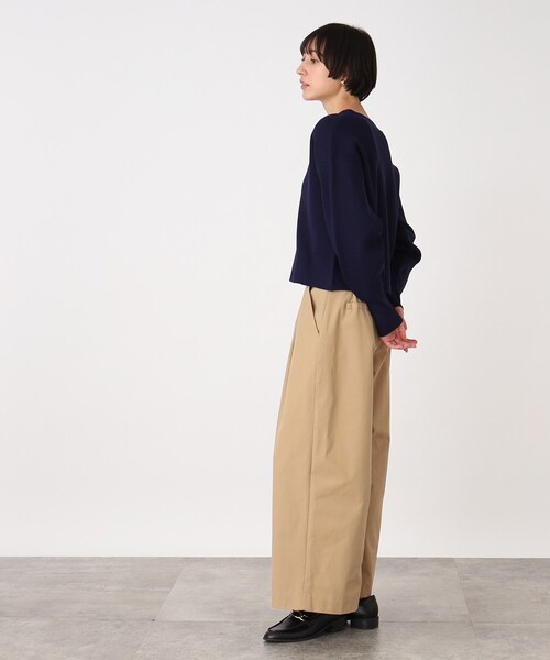 THE SHOP TK （ザ ショップ ティーケー ）の「◆Vネックショートカーデ【洗濯機OK】（カーディガン/ボレロ・レディース・アイボリー/グリーン/ネイビー・12/13）」の10枚目の写真