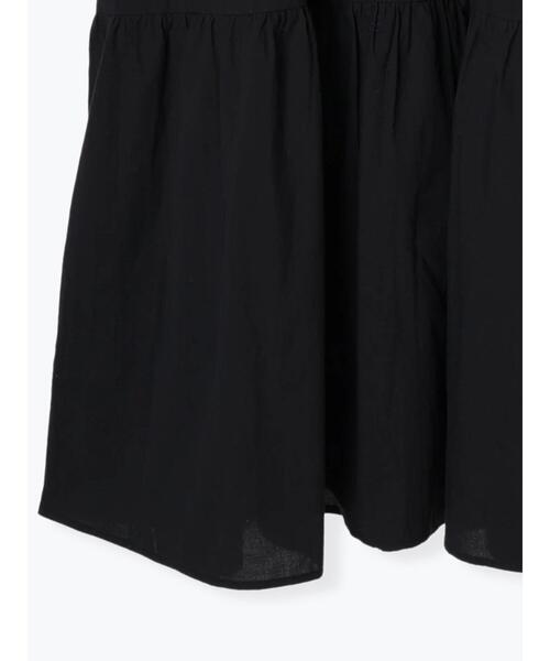 ehka sopo(エヘカソポ)の「袖ギャザーティアードワンピース(ワンピース・レディース・オフホワイト/ブラック/ブルー・F)」の14枚目の写真