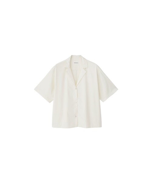 ENCIRCLE（エンサークル）の「【ENCIRCLE/エンサークル】Fancy s/s shirt/ファンシーショートスリーブシャツ（ブラウス）（シャツ/ブラウス・レディース・オフホワイト/スモークピンク/ブラック・FREE）」の14枚目の写真