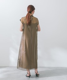 【kaene】アシメオーガンジードレス　グレー　S kaene ドレス Kaene/アシメインナーオーガンジードレス : ZOZOTOWN