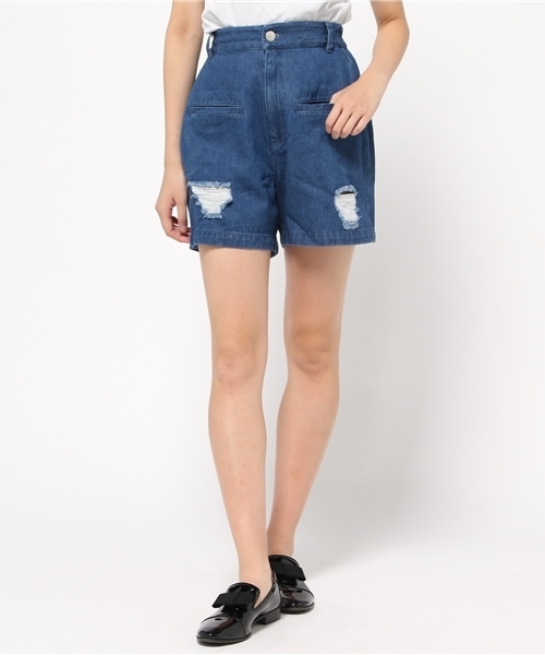 PANTS...（パンツ）の「ハイウエストショートパンツ（その他パンツ・レディース・ブルー/ベージュ・FREE）」の12枚目の写真