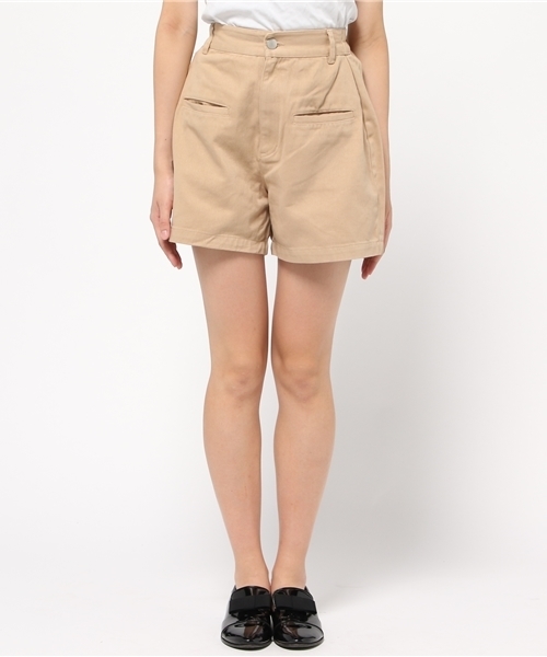 PANTS...（パンツ）の「ハイウエストショートパンツ（その他パンツ・レディース・ブルー/ベージュ・FREE）」の3枚目の写真