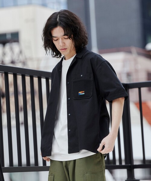 coen(コーエン)の「<Parknik>オープンカラーシャツ(シャツ/ブラウス・メンズ・パープル/ベージュ/ブラック・M/XL/L)」の4枚目の写真