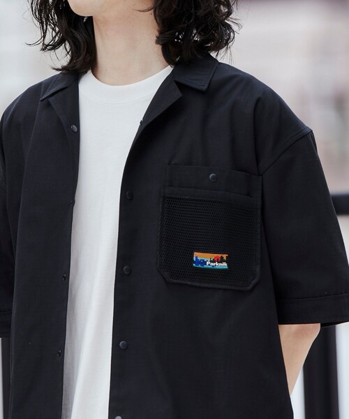 coen(コーエン)の「<Parknik>オープンカラーシャツ(シャツ/ブラウス・メンズ・パープル/ベージュ/ブラック・M/XL/L)」の5枚目の写真