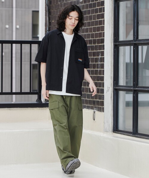 coen(コーエン)の「<Parknik>オープンカラーシャツ(シャツ/ブラウス・メンズ・パープル/ベージュ/ブラック・M/XL/L)」の8枚目の写真