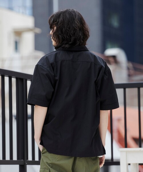 coen(コーエン)の「<Parknik>オープンカラーシャツ(シャツ/ブラウス・メンズ・パープル/ベージュ/ブラック・M/XL/L)」の9枚目の写真