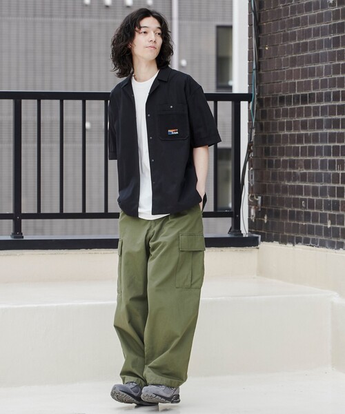 coen(コーエン)の「<Parknik>オープンカラーシャツ(シャツ/ブラウス・メンズ・パープル/ベージュ/ブラック・M/XL/L)」の10枚目の写真
