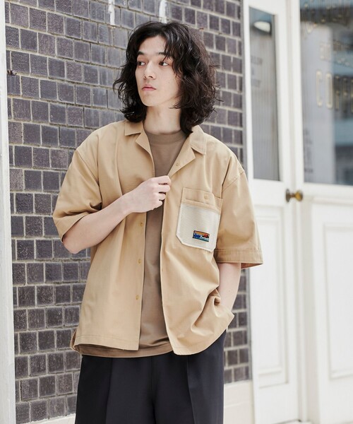 coen(コーエン)の「<Parknik>オープンカラーシャツ(シャツ/ブラウス・メンズ・パープル/ベージュ/ブラック・M/XL/L)」の11枚目の写真