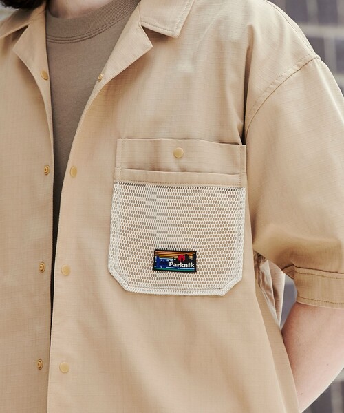 coen(コーエン)の「<Parknik>オープンカラーシャツ(シャツ/ブラウス・メンズ・パープル/ベージュ/ブラック・M/XL/L)」の12枚目の写真