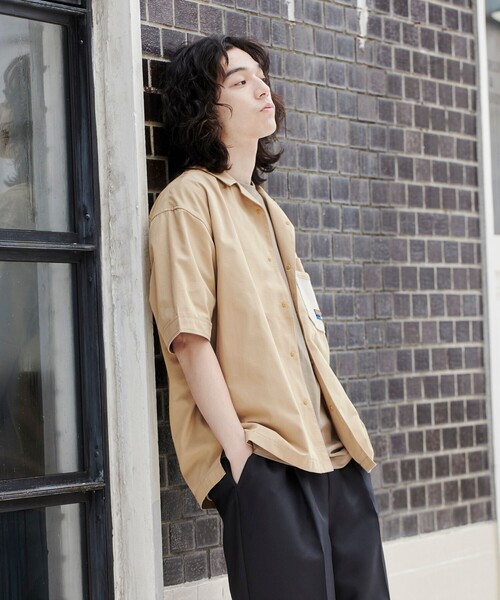 coen(コーエン)の「<Parknik>オープンカラーシャツ(シャツ/ブラウス・メンズ・パープル/ベージュ/ブラック・M/XL/L)」の14枚目の写真