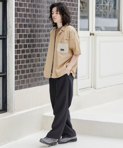 coen(コーエン)の「<Parknik>オープンカラーシャツ(シャツ/ブラウス・メンズ・パープル/ベージュ/ブラック・M/XL/L)」の15枚目の写真