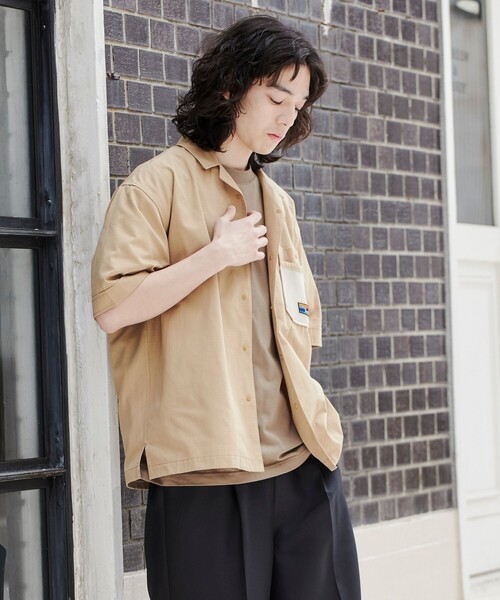 coen(コーエン)の「<Parknik>オープンカラーシャツ(シャツ/ブラウス・メンズ・パープル/ベージュ/ブラック・M/XL/L)」の16枚目の写真