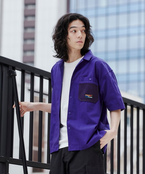 coen(コーエン)の「<Parknik>オープンカラーシャツ(シャツ/ブラウス・メンズ・パープル/ベージュ/ブラック・M/XL/L)」の18枚目の写真