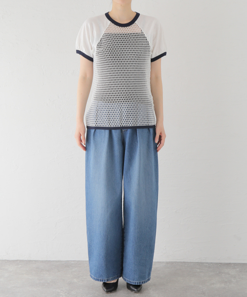 トップス INSCRIRE Mesh Raglan Tee INSCRIRE（アンスクリア）の「【INSCRIRE /アンスクリア】Mesh