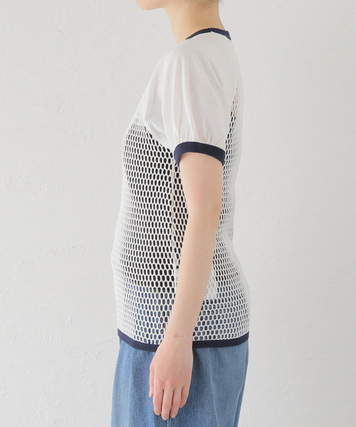 Inscrire アンスクリアメッシュTシャツMサイズ