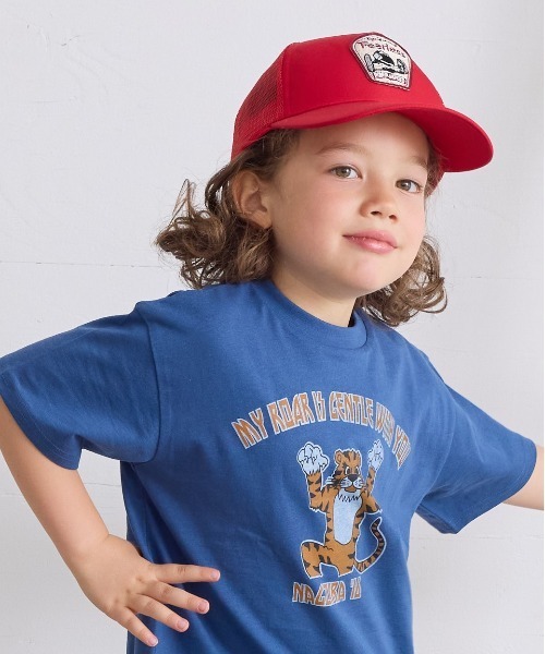 BIG FIELD（ビッグフィールド）の「ワッペンメッシュキャップ（kids/S～M）（キャップ・キッズ・ベージュ/ブルー/ブラック/グリーン/レッド・52/56）」の5枚目の写真