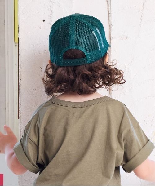 BIG FIELD（ビッグフィールド）の「ワッペンメッシュキャップ（kids/S～M）（キャップ・キッズ・ベージュ/ブルー/ブラック/グリーン/レッド・52/56）」の7枚目の写真
