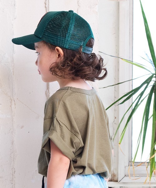 BIG FIELD（ビッグフィールド）の「ワッペンメッシュキャップ（kids/S～M）（キャップ・キッズ・ベージュ/ブルー/ブラック/グリーン/レッド・52/56）」の8枚目の写真