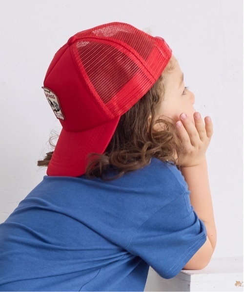 BIG FIELD（ビッグフィールド）の「ワッペンメッシュキャップ（kids/S～M）（キャップ・キッズ・ベージュ/ブルー/ブラック/グリーン/レッド・52/56）」の11枚目の写真