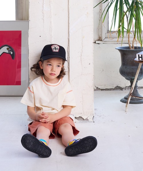 BIG FIELD（ビッグフィールド）の「ワッペンメッシュキャップ（kids/S～M）（キャップ・キッズ・ベージュ/ブルー/ブラック/グリーン/レッド・52/56）」の16枚目の写真