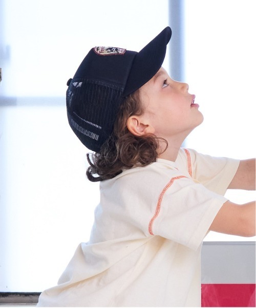 BIG FIELD（ビッグフィールド）の「ワッペンメッシュキャップ（kids/S～M）（キャップ・キッズ・ベージュ/ブルー/ブラック/グリーン/レッド・52/56）」の15枚目の写真