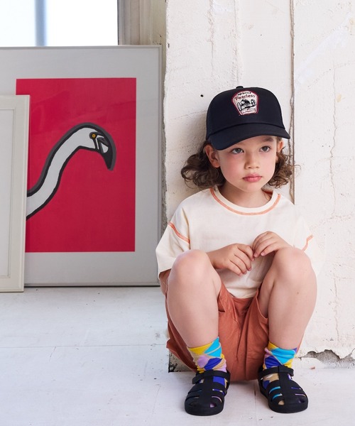 BIG FIELD（ビッグフィールド）の「ワッペンメッシュキャップ（kids/S～M）（キャップ・キッズ・ベージュ/ブルー/ブラック/グリーン/レッド・52/56）」の17枚目の写真