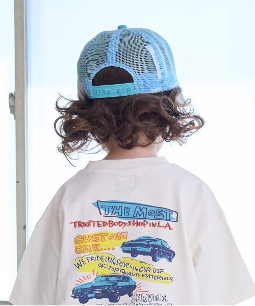 BIG FIELD（ビッグフィールド）の「ワッペンメッシュキャップ（kids/S～M）（キャップ・キッズ・ベージュ/ブルー/ブラック/グリーン/レッド・52/56）」の18枚目の写真