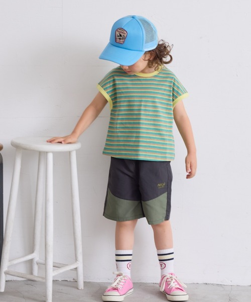 BIG FIELD（ビッグフィールド）の「ワッペンメッシュキャップ（kids/S～M）（キャップ・キッズ・ベージュ/ブルー/ブラック/グリーン/レッド・52/56）」の20枚目の写真