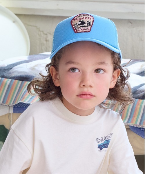 BIG FIELD（ビッグフィールド）の「ワッペンメッシュキャップ（kids/S～M）（キャップ・キッズ・ベージュ/ブルー/ブラック/グリーン/レッド・52/56）」の19枚目の写真