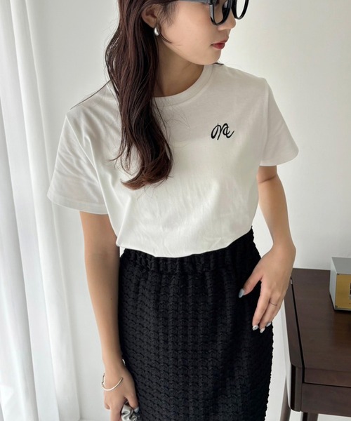 one after another NICE CLAUP(ワンアフターアナザーナイスクラップ)の「しぼしぼタイトスカート(スカート・レディース・アイボリー/ブラック/ピンク・FREE)」の12枚目の写真