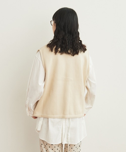 AMBIDEX（アンビデックス）の「バイカラーベスト（ベスト・レディース・ネイビー/キナリ・FREE）」の10枚目の写真