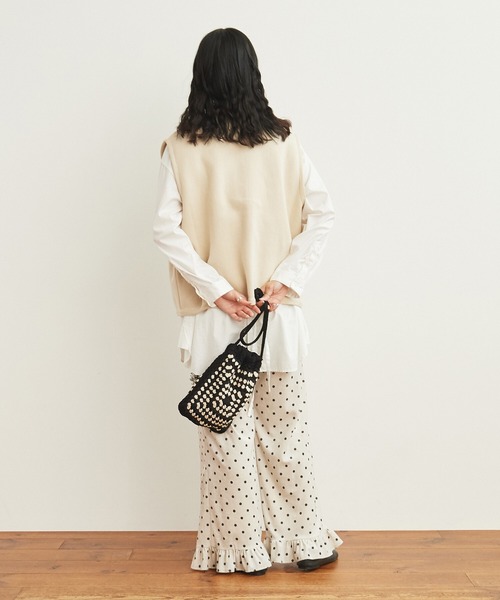 AMBIDEX（アンビデックス）の「バイカラーベスト（ベスト・レディース・ネイビー/キナリ・FREE）」の15枚目の写真